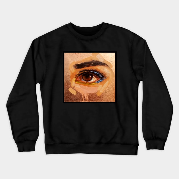 Copper Eye Crewneck Sweatshirt by morse_illustration